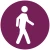 pictogram van een bewegend persoon